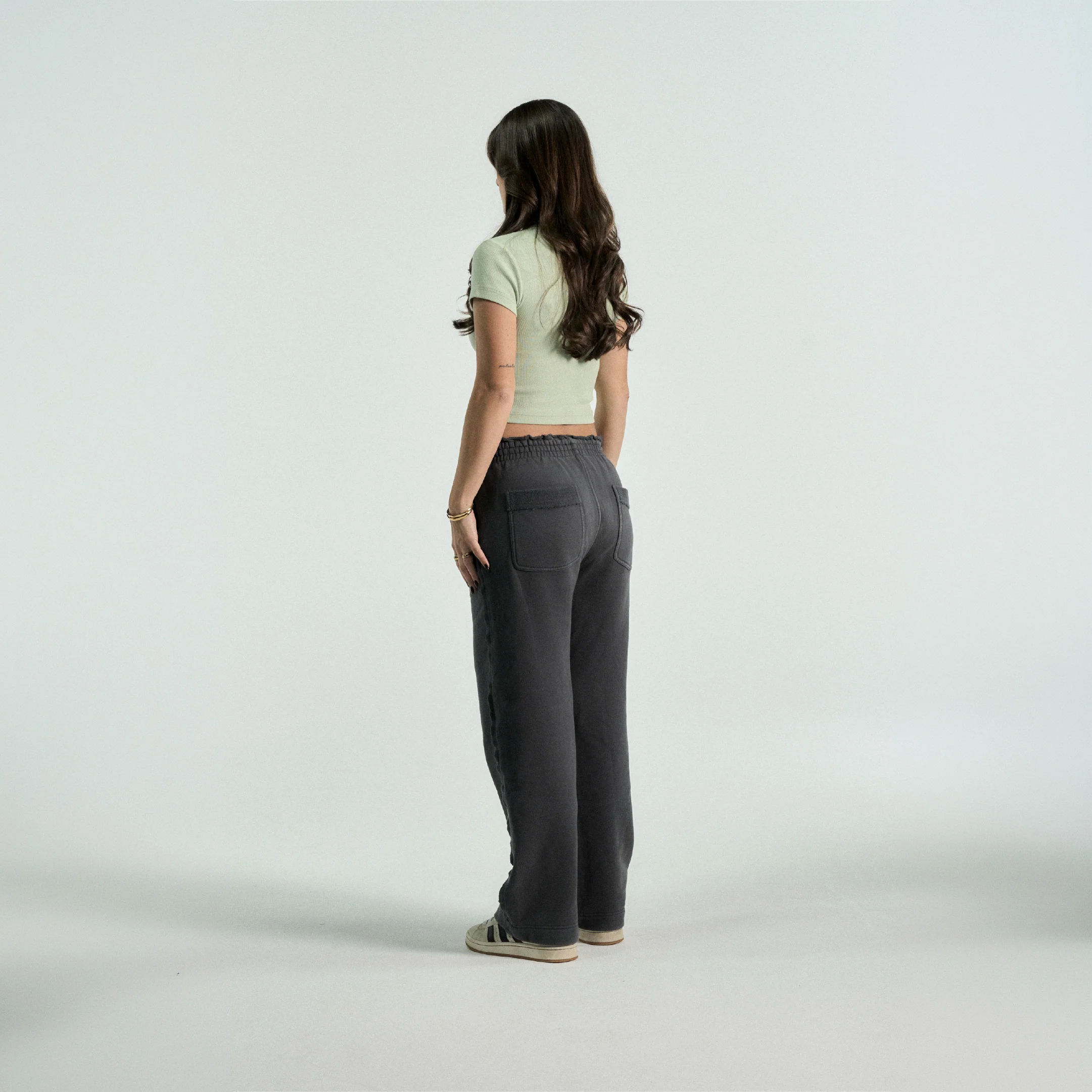 Quadrant Core Baby Tee - Sage Green - Image 5