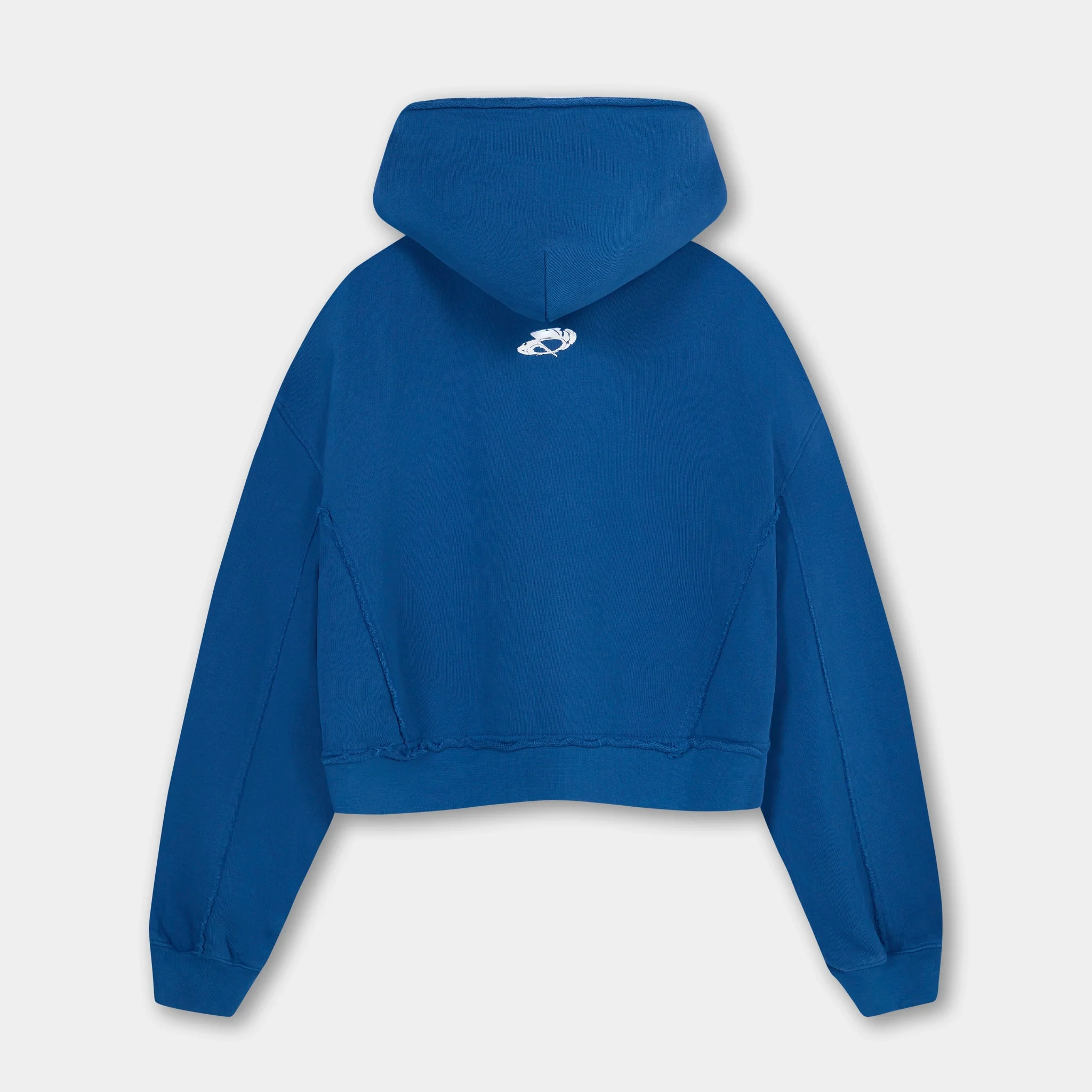 Quadrant Core Cropped Hoodie - Marina Blue - Image 3