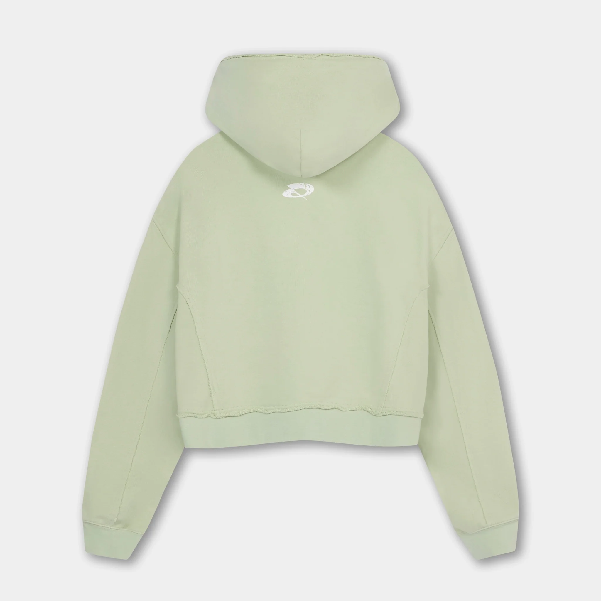 Quadrant Core Cropped Hoodie - Sage - Image 3