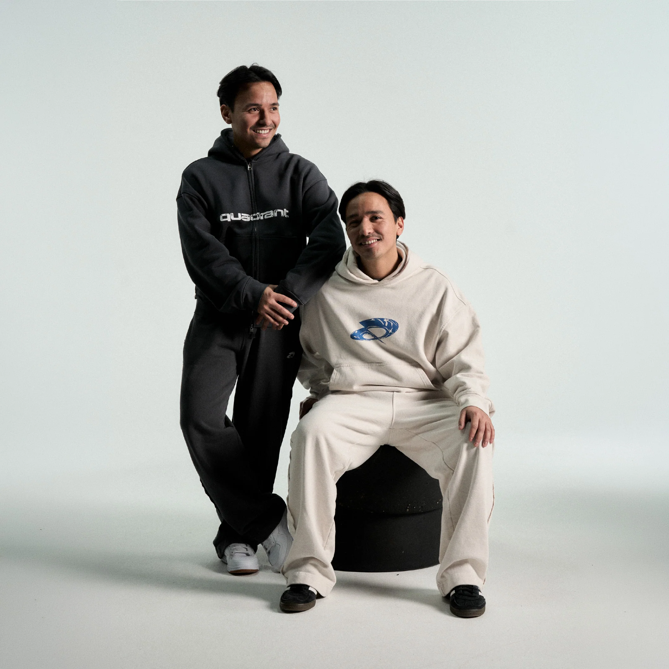 Quadrant Core Hoodie - White Sand - Image 4