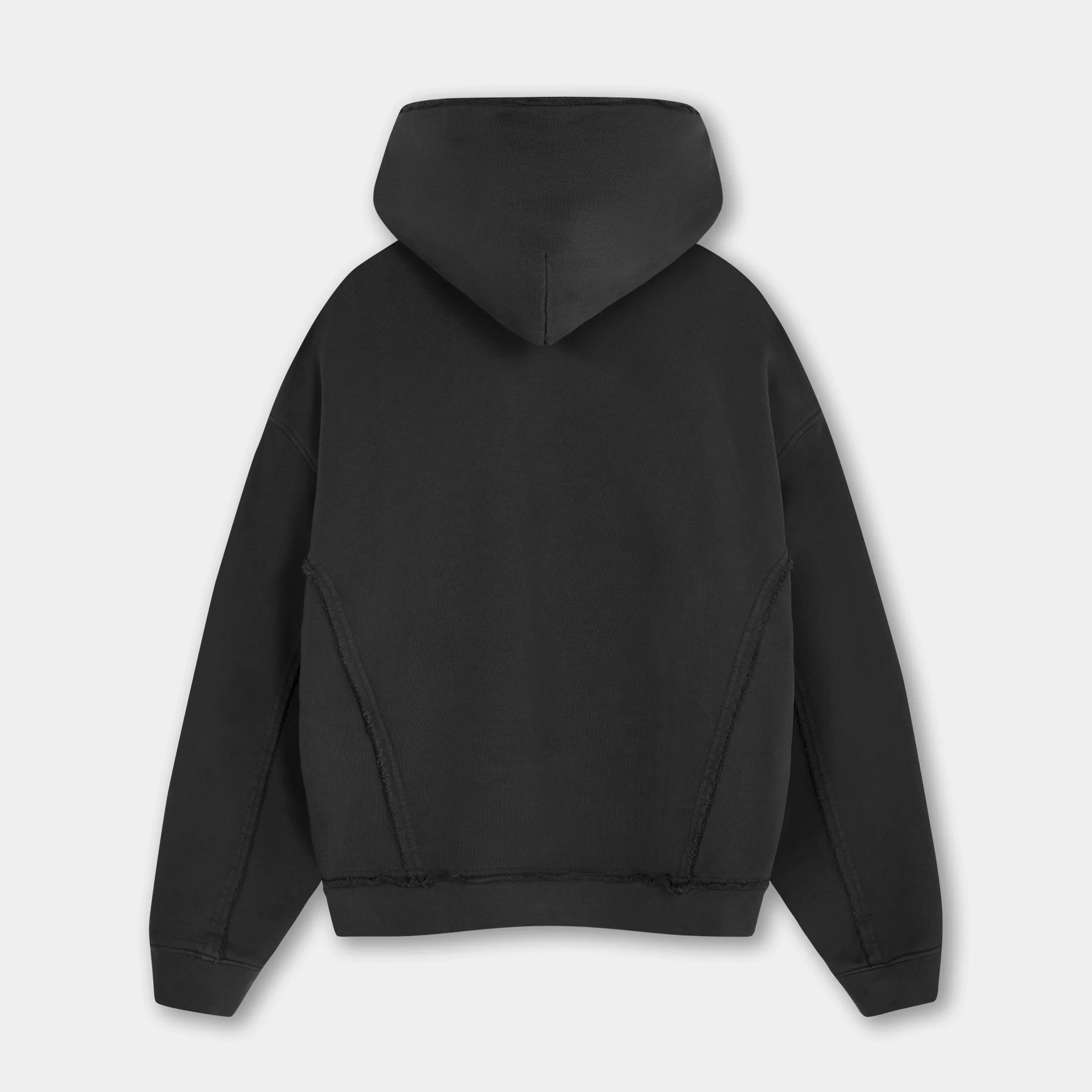 Quadrant Core Zip Hoodie - Off Black - Image 3